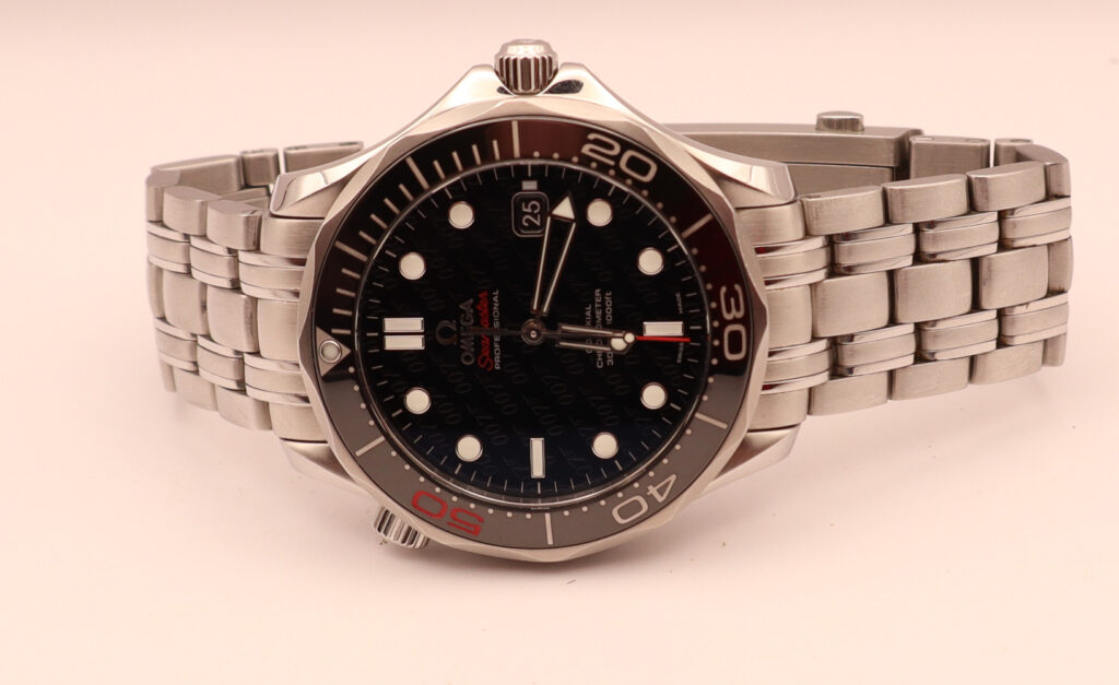 Omega Seamaster 300M 007 50th Anniversary 212.30.41.20.01.005 – Dial Closeup