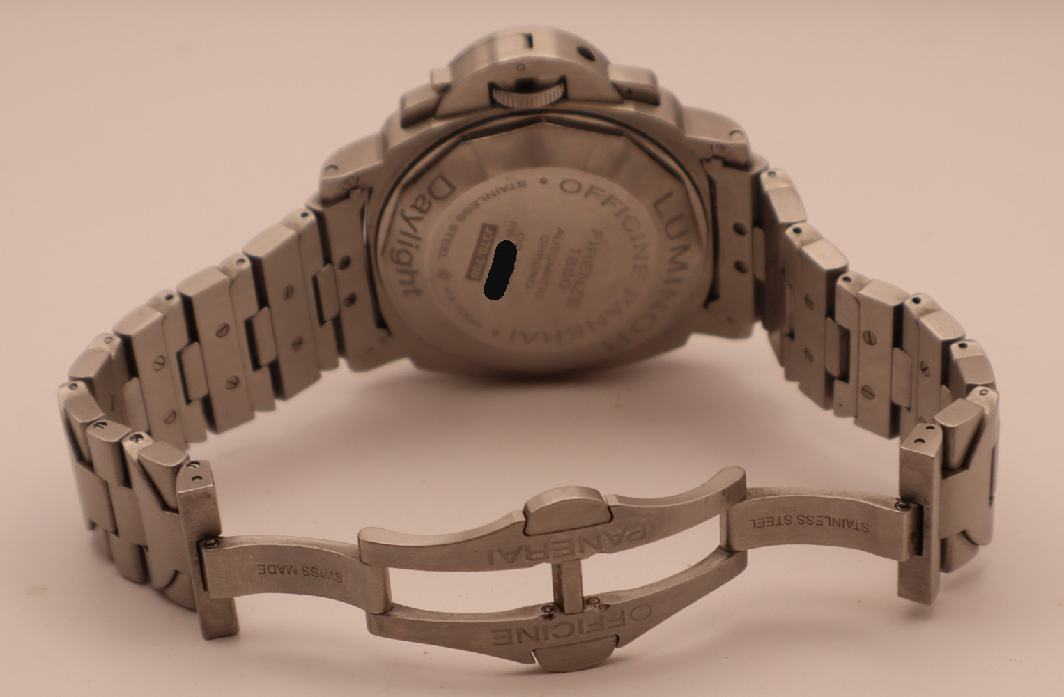 Panerai PAM236 Luminor Chrono Daylight Case Back