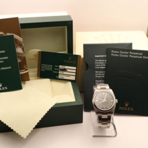 Rolex Oyster Perpetual 116000 Harley Dial – Black & Orange, Full Set