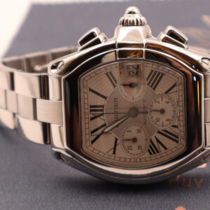 Cartier Roadster XL Chronograph 2618 W62019X6 – Stainless Steel Silver Dial Automatic