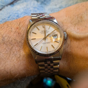 Rolex Datejust 16234 Silver Textured Dial 36mm Jubilee Bracelet – Watch Only