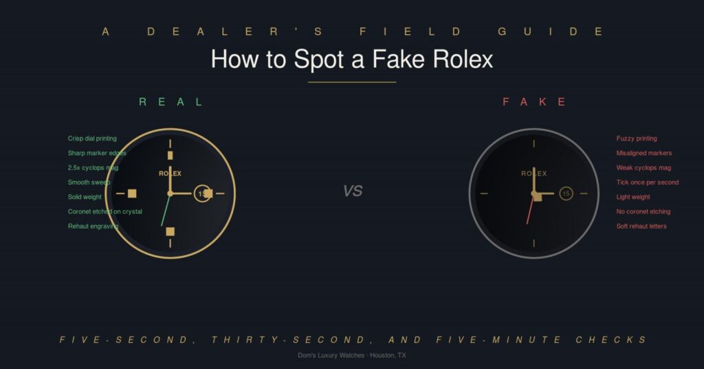 How To Spot A Fake Rolex