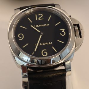 Panerai Luminor Base PAM00112 – 44mm Stainless Steel, Fresh Service, New Crystal, Watch Only