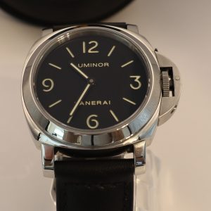 Panerai Luminor Base PAM00112 – 44mm Stainless Steel, Fresh Service, New Crystal, Watch Only