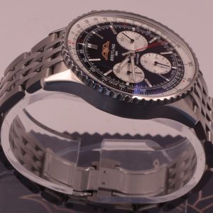 Breitling Navitimer B01 Chronograph 43 AB0138 Black Dial Steel Bracelet Box and Papers