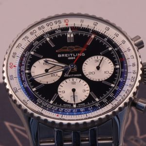 Breitling Navitimer B01 Chronograph 43 AB0138 Black Dial Steel Bracelet Box and Papers